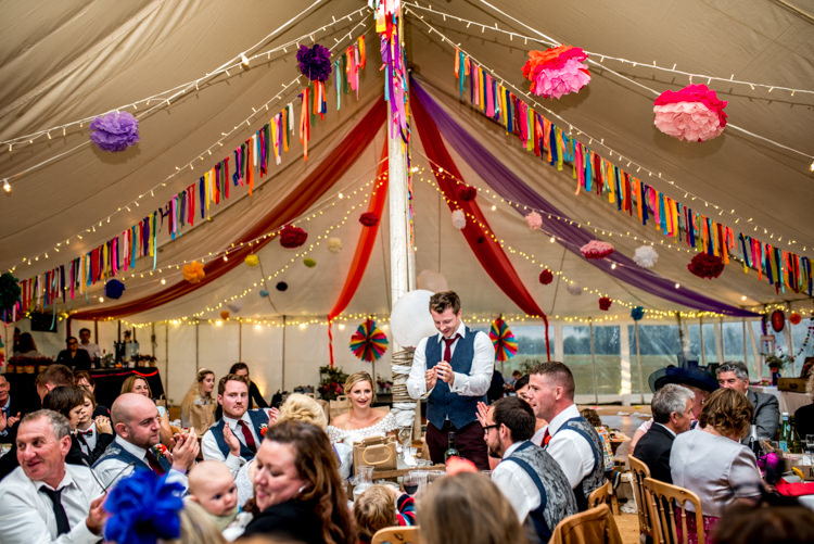 Multicoloured Home Made Glamping Wedding http://www.michellewoodphotographer.com/