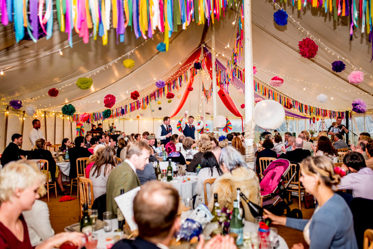 Multicoloured Home Made Glamping Wedding http://www.michellewoodphotographer.com/