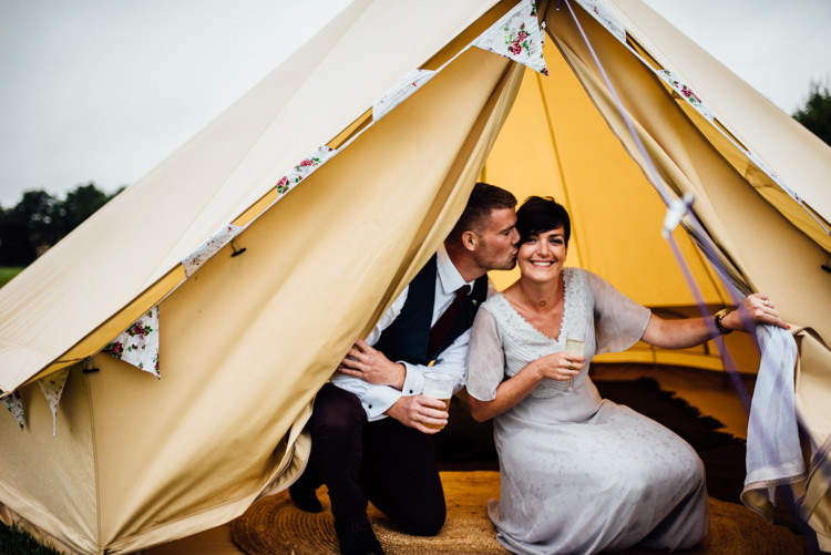 Multicoloured Home Made Glamping Wedding http://www.michellewoodphotographer.com/