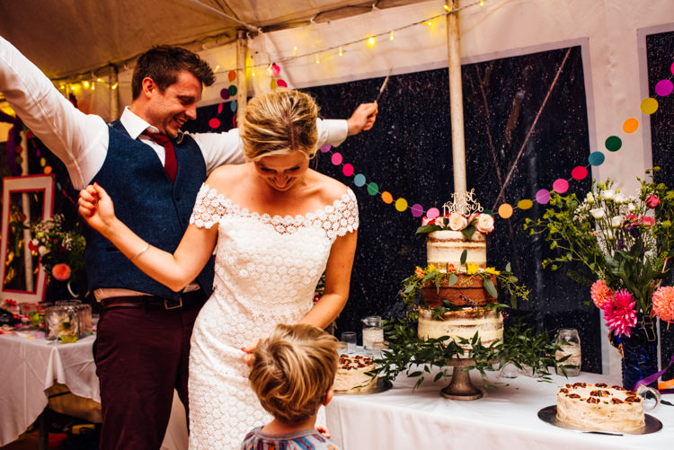 Multicoloured Home Made Glamping Wedding http://www.michellewoodphotographer.com/