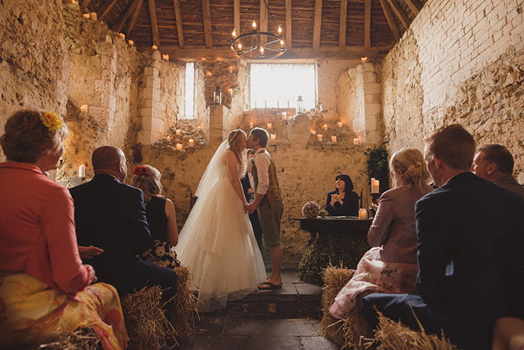 Newlands Chapel Barn Kent UK Ceremony Rustic Quirky Woodland Wedding http://www.rebeccadouglas.co.uk/