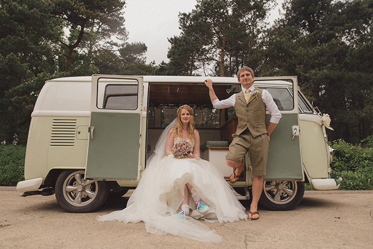 VW Campervan Rustic Quirky Woodland Wedding http://www.rebeccadouglas.co.uk/