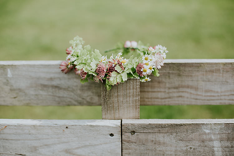 Flower Crown Bride Bridal Colourful Crafty Relaxed Watercolour Wedding https://suesliquephotography.com/