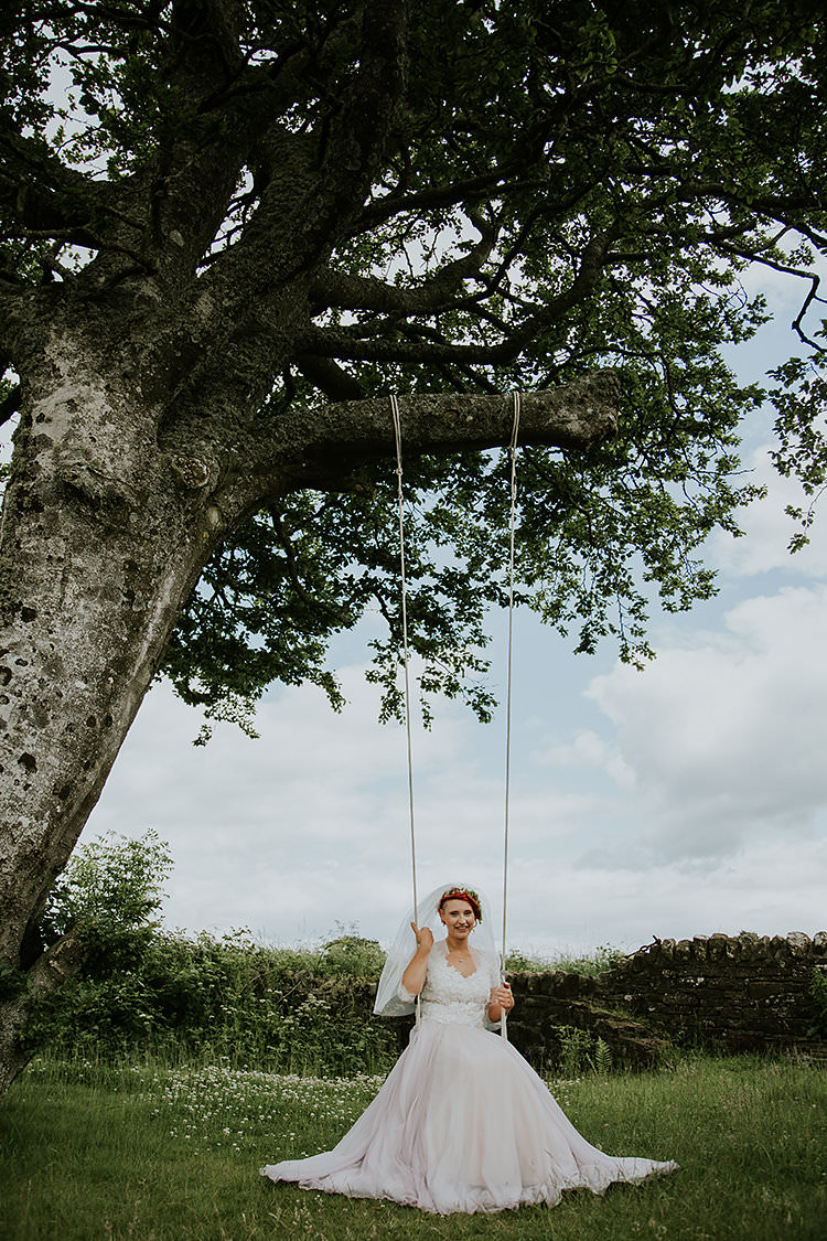 Amelie Love Marley Watters Lilac Lace Dress Gown Tulle Bride Bridal Colourful Crafty Relaxed Watercolour Wedding https://suesliquephotography.com/