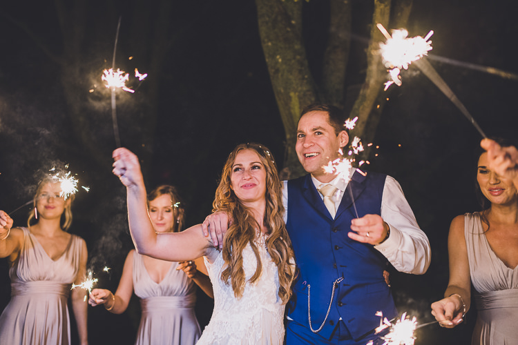 Sparklers Ethereal Romantic Autumn Barn Wedding http://www.oacphotography.com/