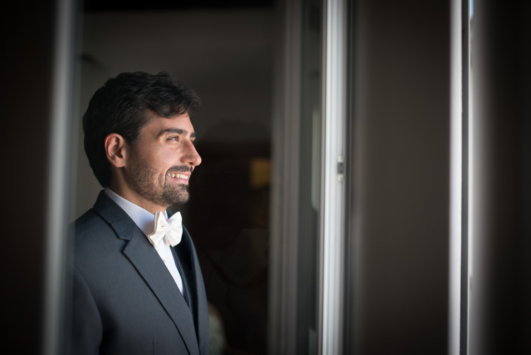 Groom Black Suit White Shirt White Bowtie Beard Romantic Outdoor Castle Tuscany Wedding http://www.natalymontanari.com/