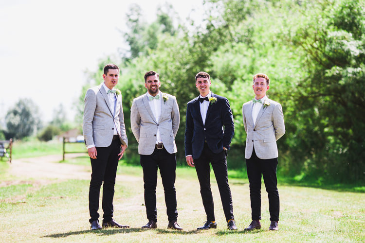 Chinos Jackets Bow Tie Groom Groomsmen Fun Festival Glamping Wedding https://storry.co.uk/