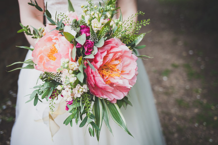 Large Peony Peonies Bouquet Flowers Bride Bridal Coral DIY Summer Tipi Wedding http://www.eva-photography.com/