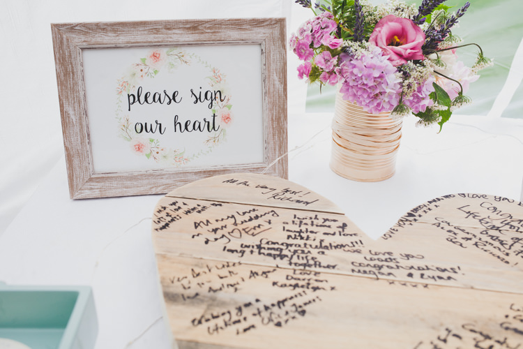 Wooden Heart Guest Book DIY Summer Tipi Wedding http://www.eva-photography.com/