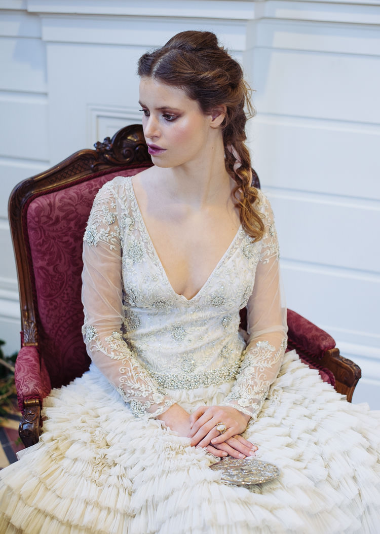Embellished Sleeves Dress Gown Bride Bridal Beauty And The Beast Wedding Ideas https://sophiecarefull.co.uk/