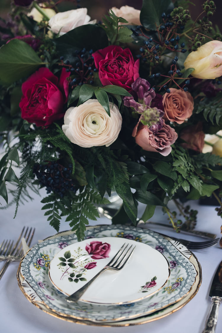 Roses Berries Flowers Centrepiece Decor Red Beauty And The Beast Wedding Ideas https://sophiecarefull.co.uk/