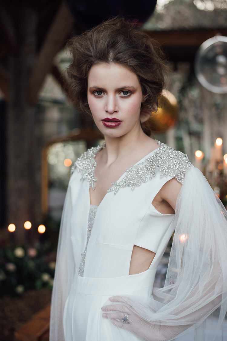 Dress Gown Bride Bridal Modern Sleeves Cut Out Tulle Beauty And The Beast Wedding Ideas https://sophiecarefull.co.uk/