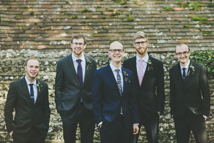 Groomsmen Mismatched Suits Eclectic Quirky DIY Vintage Wedding https://www.georgimabee.com/