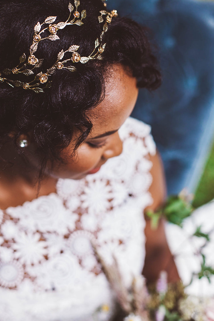 Gold Hair Vine Accessory Bride Bridal Beautiful Walled Garden Wedding Ideas http://www.brittamarie-photography.com/