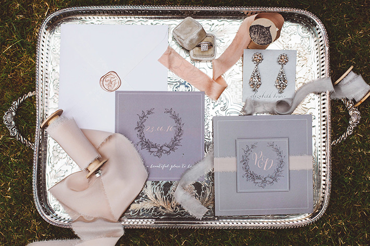 Stationery Ribbons Invitations Soft Pretty Ring Box Beautiful Walled Garden Wedding Ideas http://www.brittamarie-photography.com/