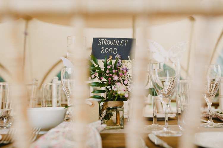 Place Table Names Street Rustic Hand Crafted Relaxed Wedding http://www.andydavison.com/