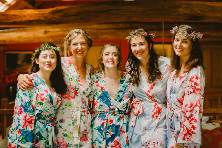Floral Dressing Gown Bridesmaids Bride Rustic Hand Crafted Relaxed Wedding http://www.andydavison.com/
