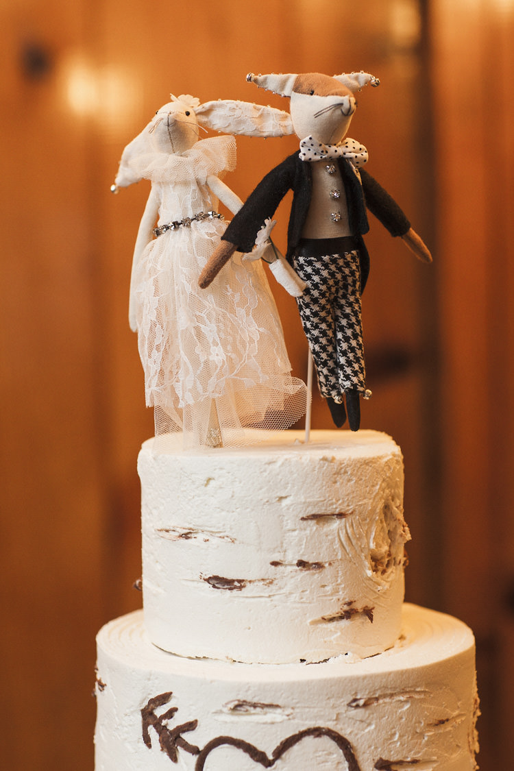 Wedding Cake Woodland Creatures Cake Topper Love Heart With Initials Whimsical Forest Harry Potter Wedding http://heatherelizabethphotography.com/