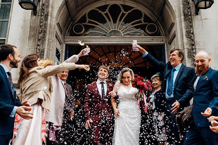 Confetti Throw Bride Groom Quirky Cool City Party Wedding http://www.mariannechua.com/