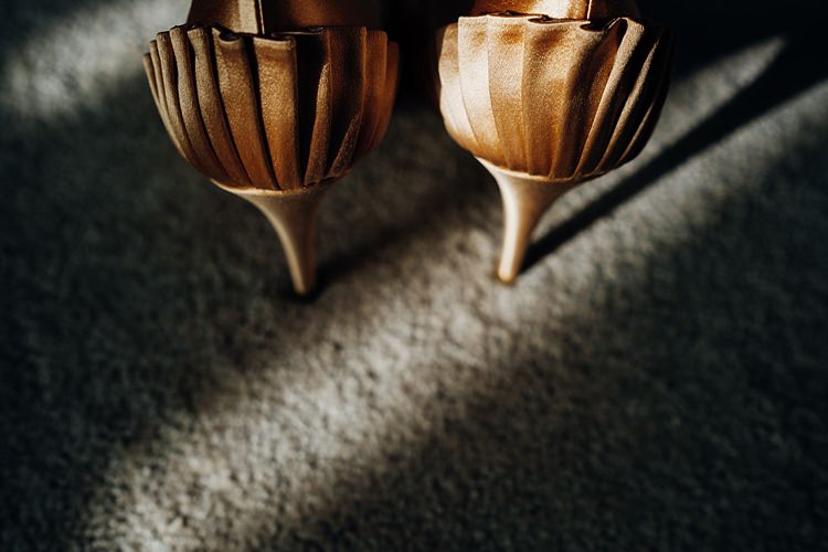 Charlotte Olympia Shoes Heels Bride Bridal Gold Quirky Cool City Party Wedding http://www.mariannechua.com/