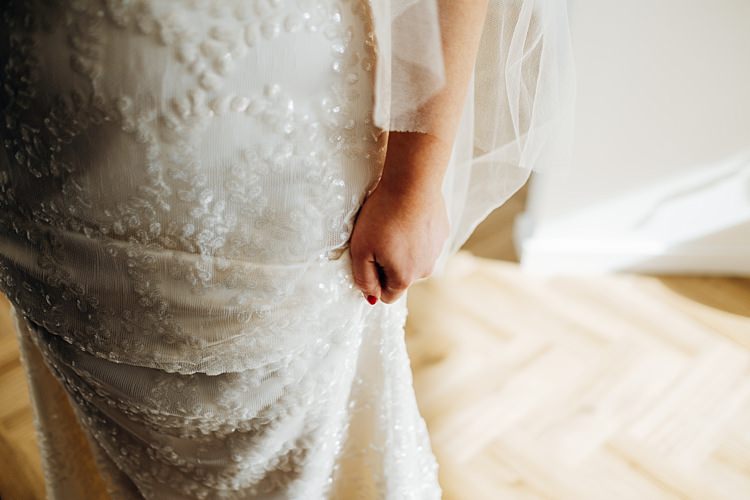 Halfpenny London Beaded Dress Gown Bride Bridal Quirky Cool City Party Wedding http://www.mariannechua.com/