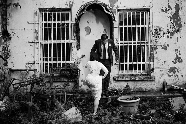 Modern Geometric Theatre Monochrome Wedding http://www.babbphoto.com/
