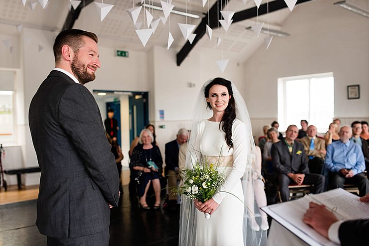Modern Geometric Theatre Monochrome Wedding http://www.babbphoto.com/