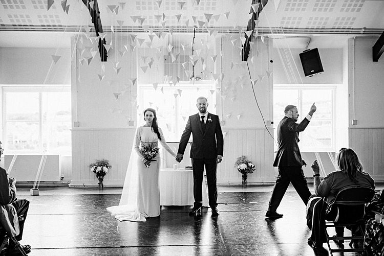 Modern Geometric Theatre Monochrome Wedding http://www.babbphoto.com/
