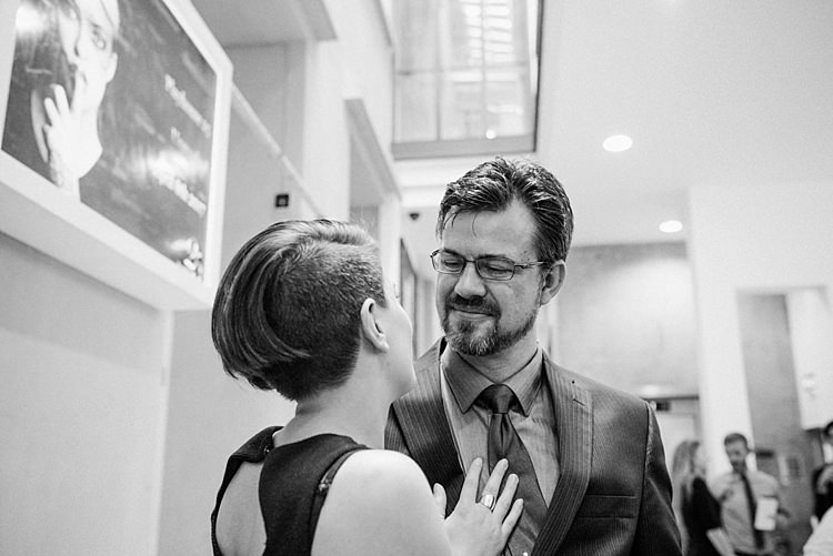 Modern Geometric Theatre Monochrome Wedding http://www.babbphoto.com/
