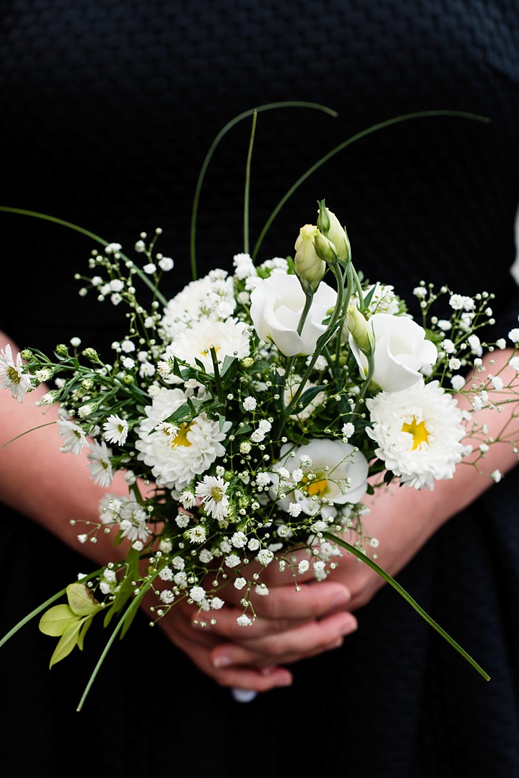 Bridesmaids Flowers Bouquet Bride Bridal Greenery Foliage White Modern Geometric Theatre Monochrome Wedding http://www.babbphoto.com/