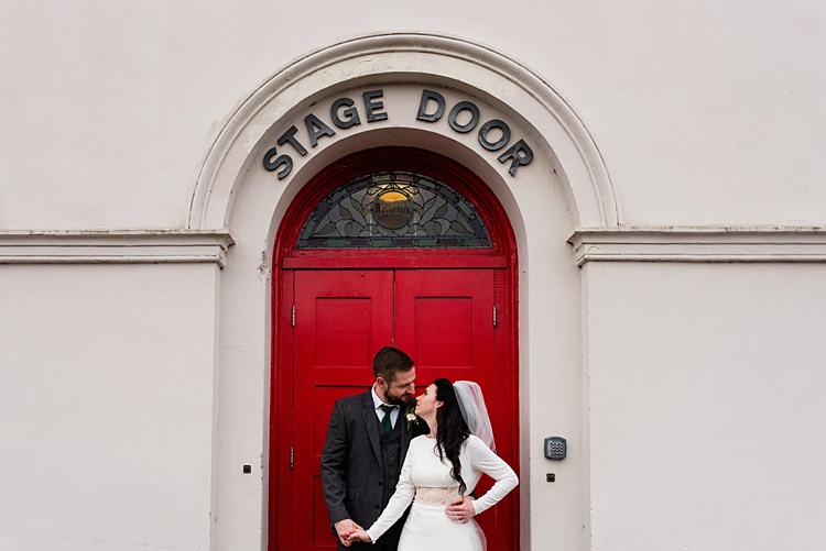 Modern Geometric Theatre Monochrome Wedding http://www.babbphoto.com/