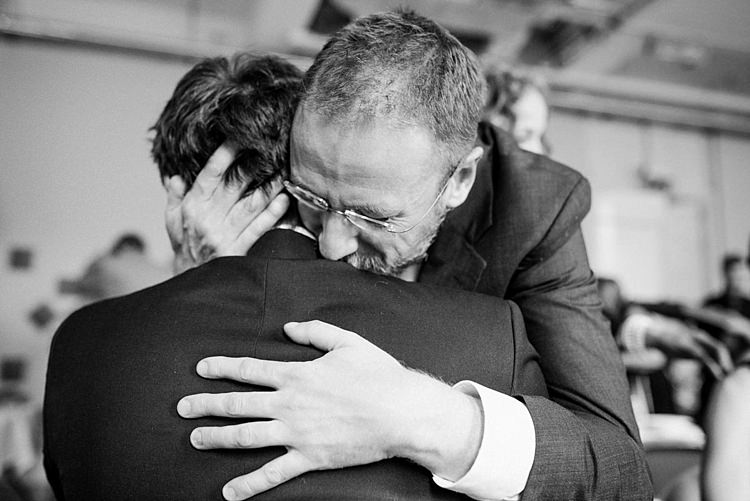 Modern Geometric Theatre Monochrome Wedding http://www.babbphoto.com/