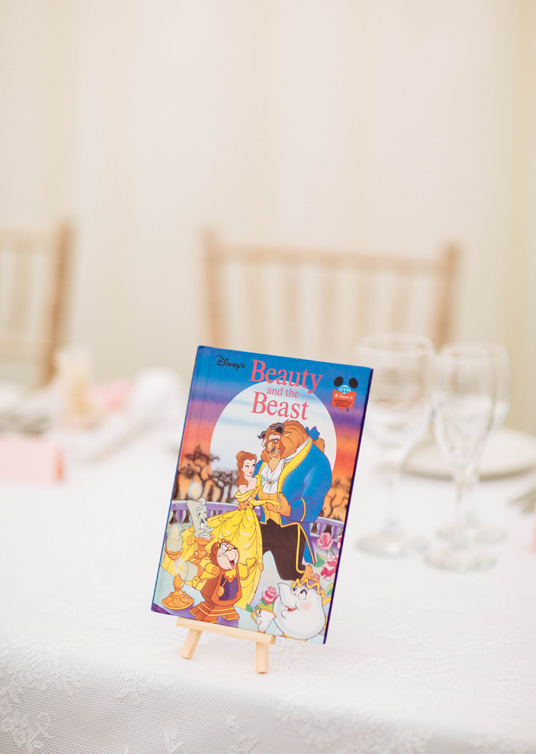 Beauty Beast Table Name Number Decor Enchanted English Country Garden Wedding Disney http://lauradebourdephotography.com/
