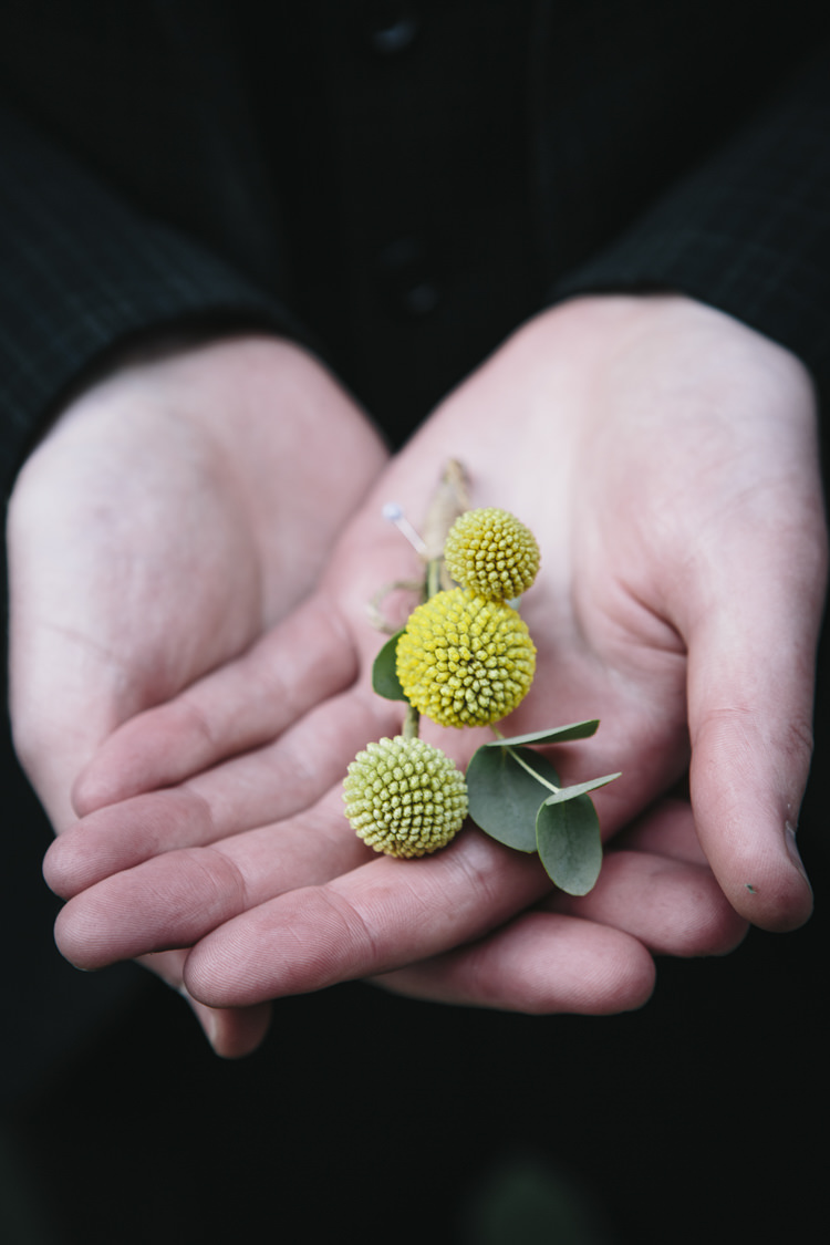 Billy Ball Buttonhole Groom Stylish Clean Modern City Wedding https://mybeautifulbride.co.uk/