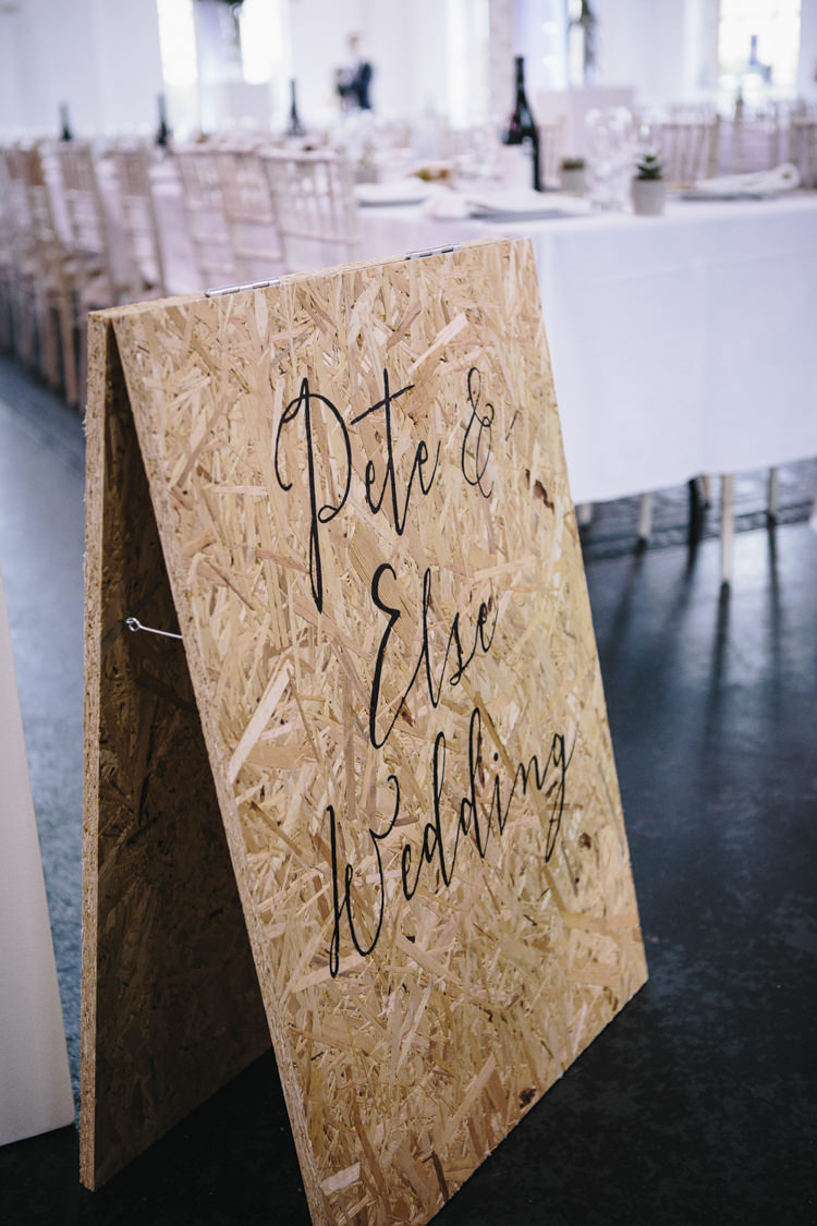 Wooden Board Calligraphy Sign Stylish Clean Modern City Wedding https://mybeautifulbride.co.uk/