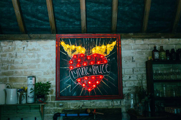 Light Sign Chalk Black Board Indie Outdoorsy Camp Wedding http://emilytylerphotography.com/