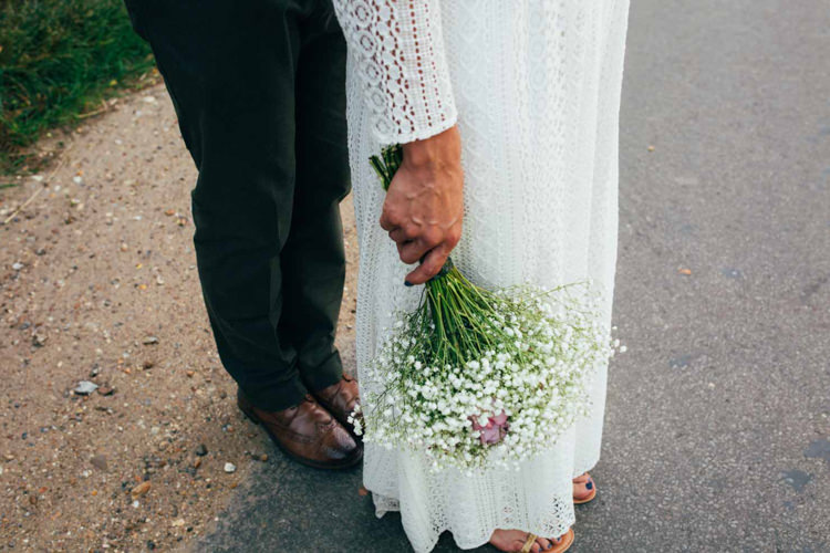 Gyp Gypsophila Baby Breath Bouquet Bride Bridal Indie Outdoorsy Camp Wedding http://emilytylerphotography.com/
