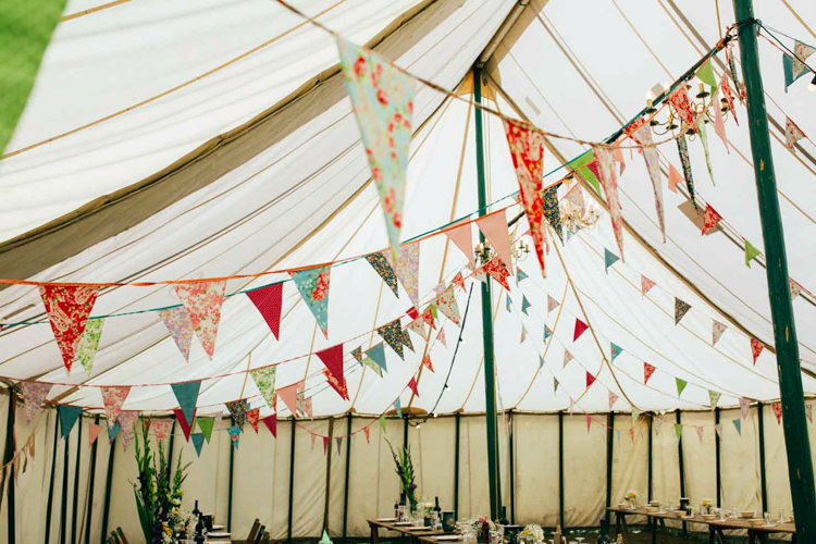 Bunting Marquee Indie Outdoorsy Camp Wedding http://emilytylerphotography.com/