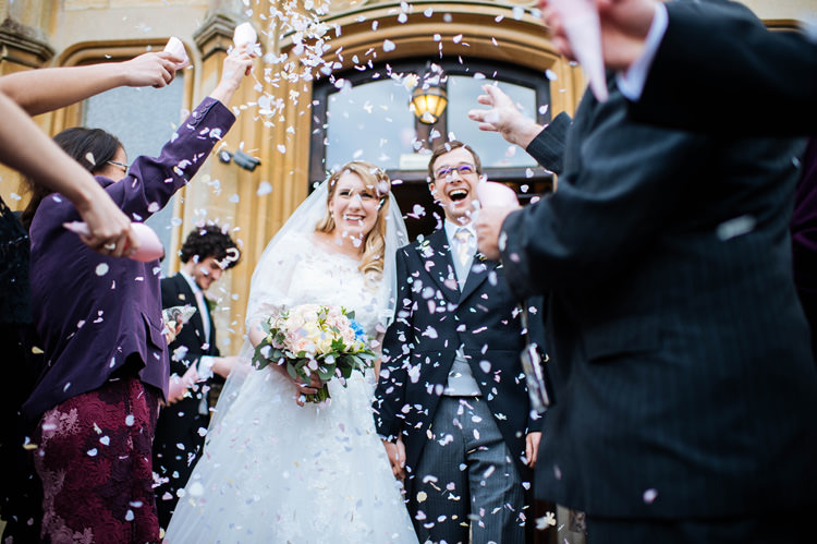 Confetti Throw Enchanted English Country Garden Wedding Disney http://lauradebourdephotography.com/