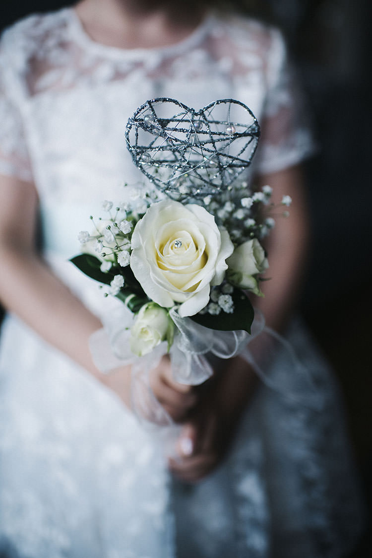 Flower Girl Wand Bouquet Flowers Mint Green Natural Wedding https://www.kerrywoodsphotography.com/