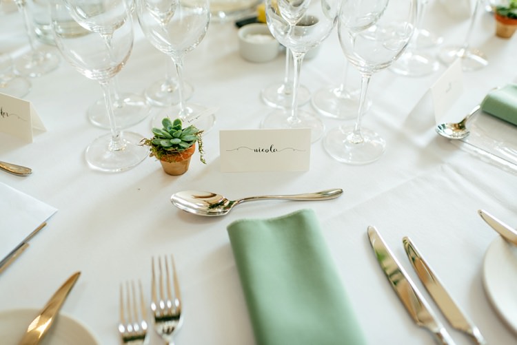Calligraphy Place Name Card Setting Elegant Stylish Floral Wedding http://www.jordannamarston.com/