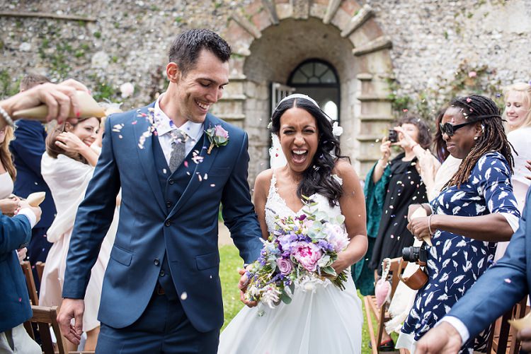 Confetti Throw Home Made Summer Village Hall Wedding http://www.sarareeve.com/