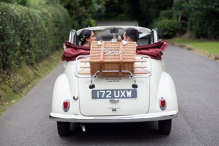 Classic Vintage Car Morris Minor Home Made Summer Village Hall Wedding http://www.sarareeve.com/