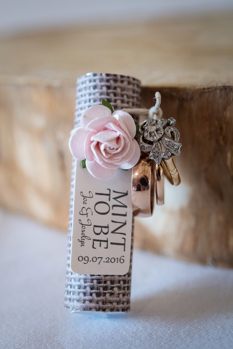 Mint To Be Favours Home Made Summer Village Hall Wedding http://www.sarareeve.com/