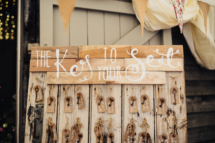 Key Seating Plan Table Chart Luggage Tag Wooden Quirky Crafty Rustic Barn Wedding http://www.stevebridgwoodphotography.co.uk/