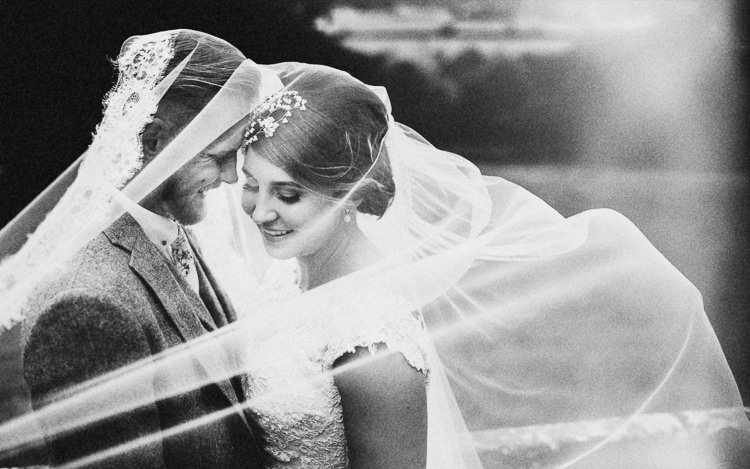 Lace Edge Veil Bride Groom Quirky Crafty Rustic Barn Wedding http://www.stevebridgwoodphotography.co.uk/
