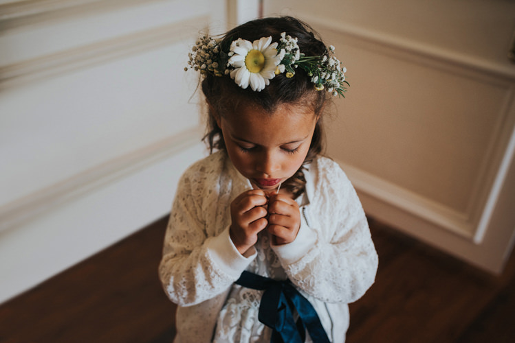 Daisy Flower Crown Girl Bridesmaid Multicoloured Crafty Carnival Wedding http://alicethecamera.co.uk/