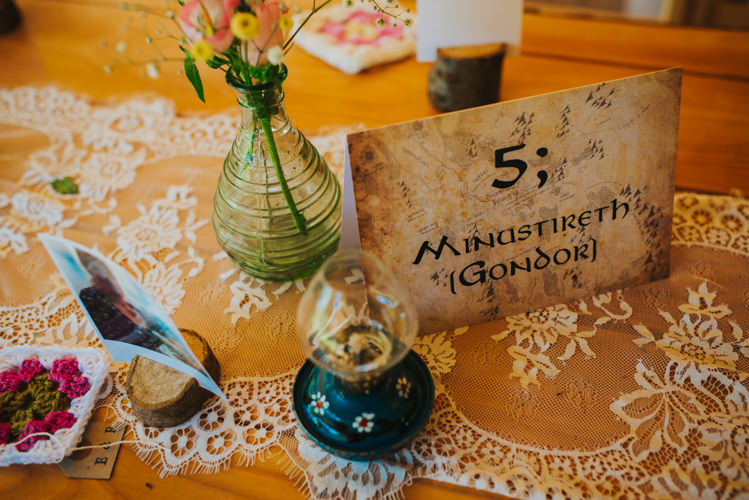 Lord of the Rings Table Names Multicoloured Crafty Carnival Wedding http://alicethecamera.co.uk/