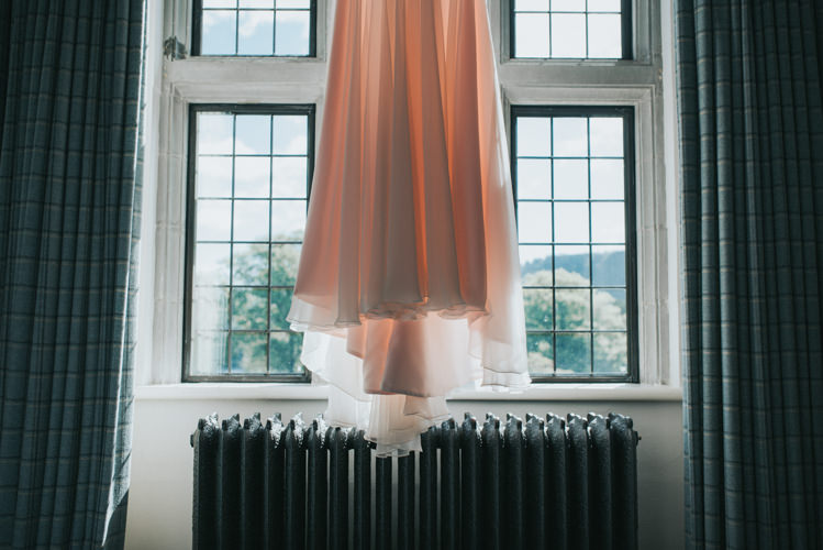 Pale Pink Dress Gown Bride Bridal Multicoloured Crafty Carnival Wedding http://alicethecamera.co.uk/