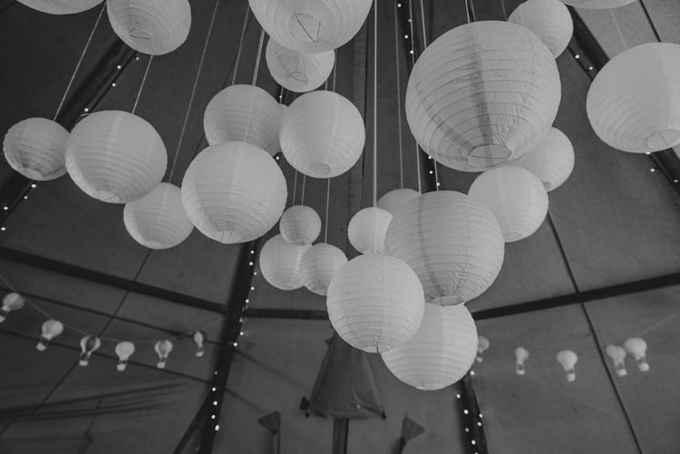 Hanging Lanterns Tipi Multicoloured Crafty Carnival Wedding http://alicethecamera.co.uk/